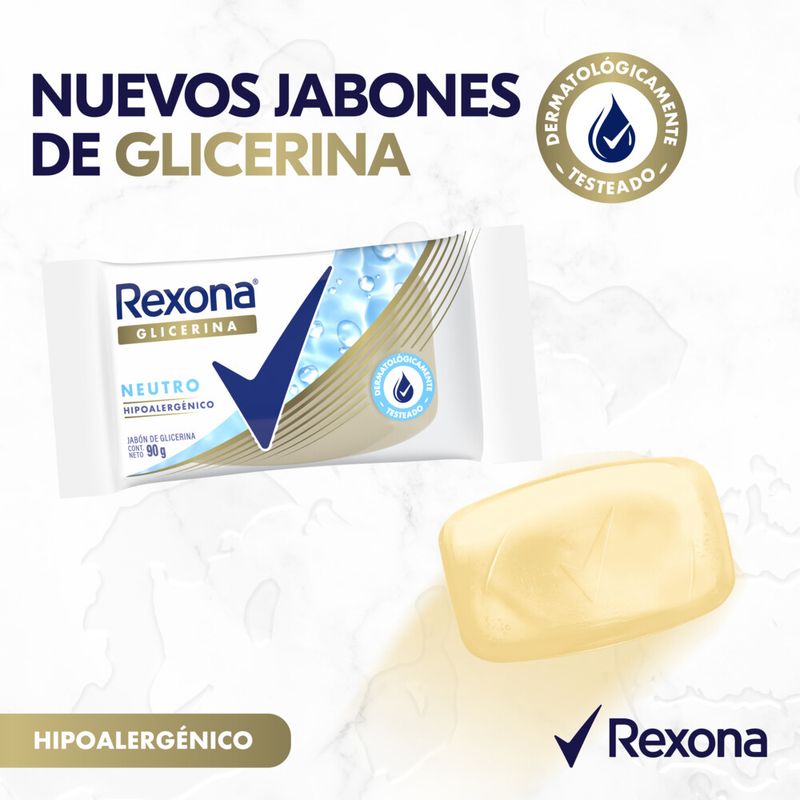 Jabon Glicerina Rexona Neutro 90g Vea 8266