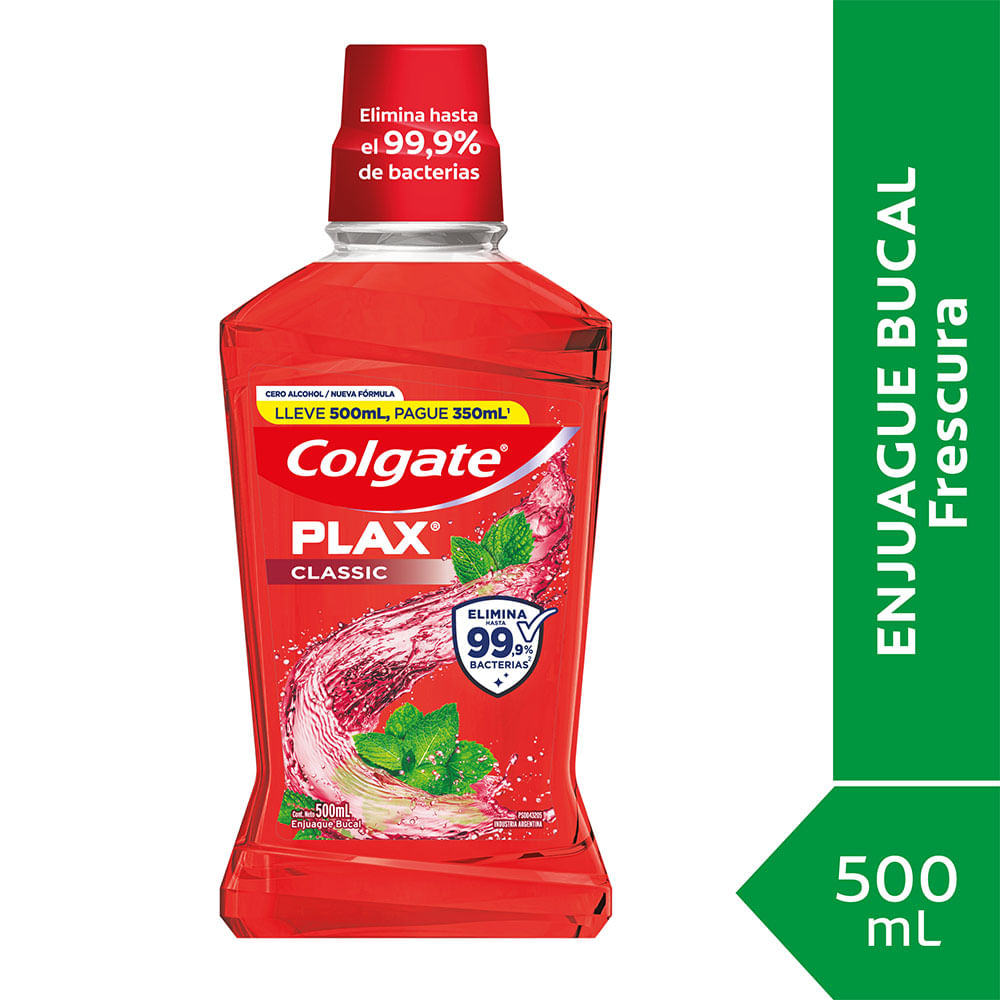 Enjuague Bucal Colgate Plax Rojo 500 X 350 Ml - Jumbo