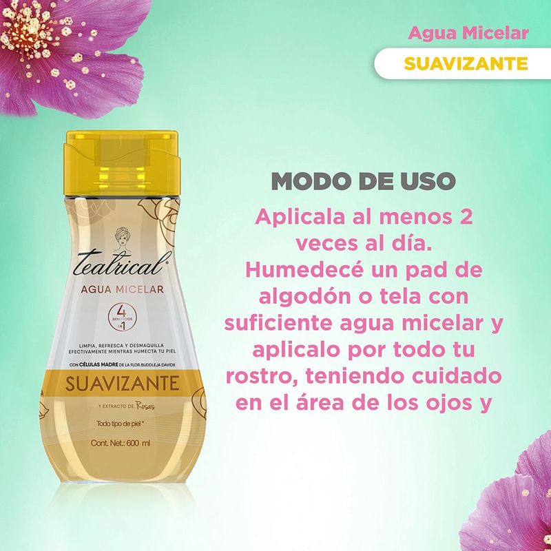 Agua Micelar Teatrical Suavizante Rosas