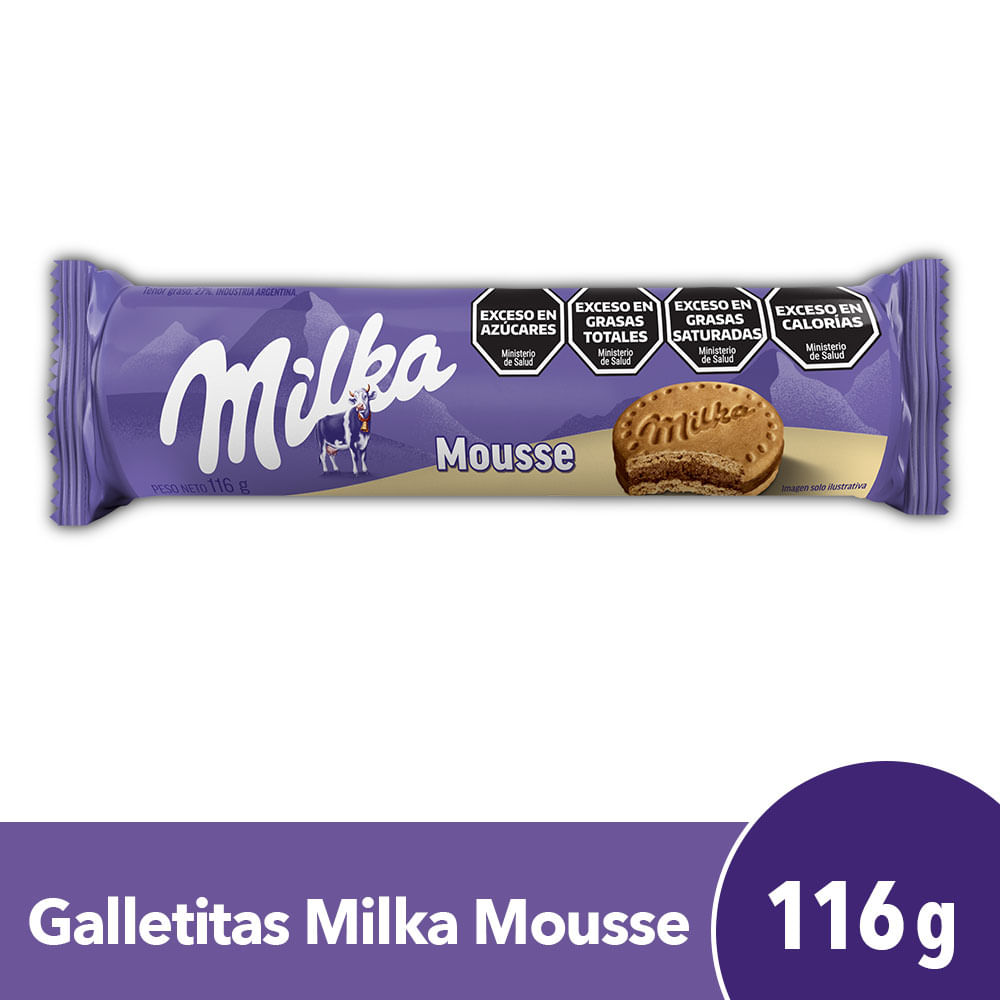 Galletita MILKA Mousse Vainilla x116gr
