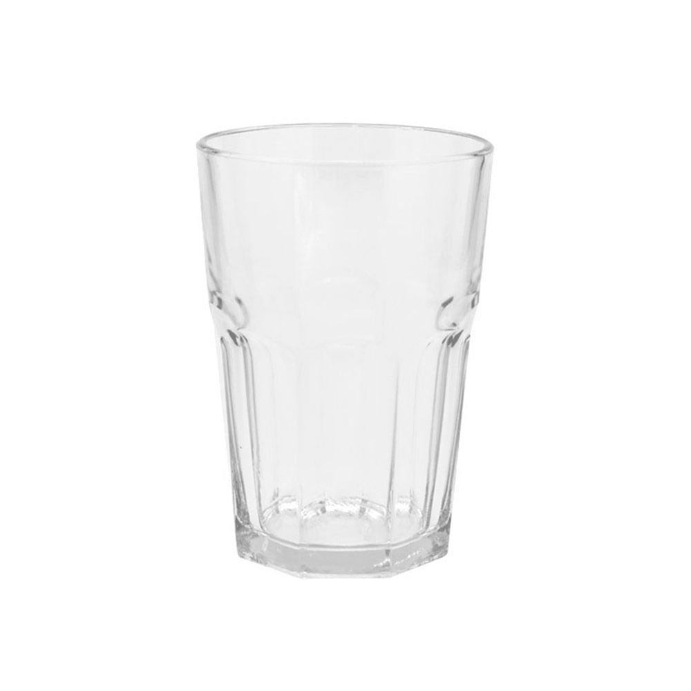 Vaso Durax Facetado Vidrio 400cc Jumbo 