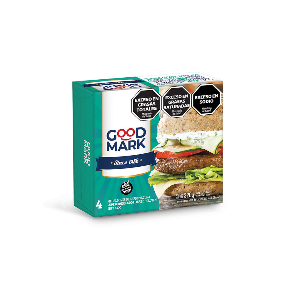 Hamburguesas Good Mark De Carne 320 Gr - Disco