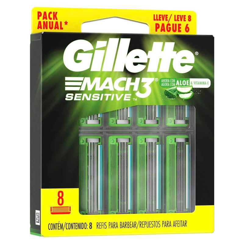 Repuestos-De-Afeitar-Gillette-Mach3-Sensitive-8-Un-3-888746