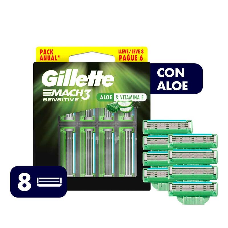 Repuestos-De-Afeitar-Gillette-Mach3-Sensitive-8-Un-12-888746