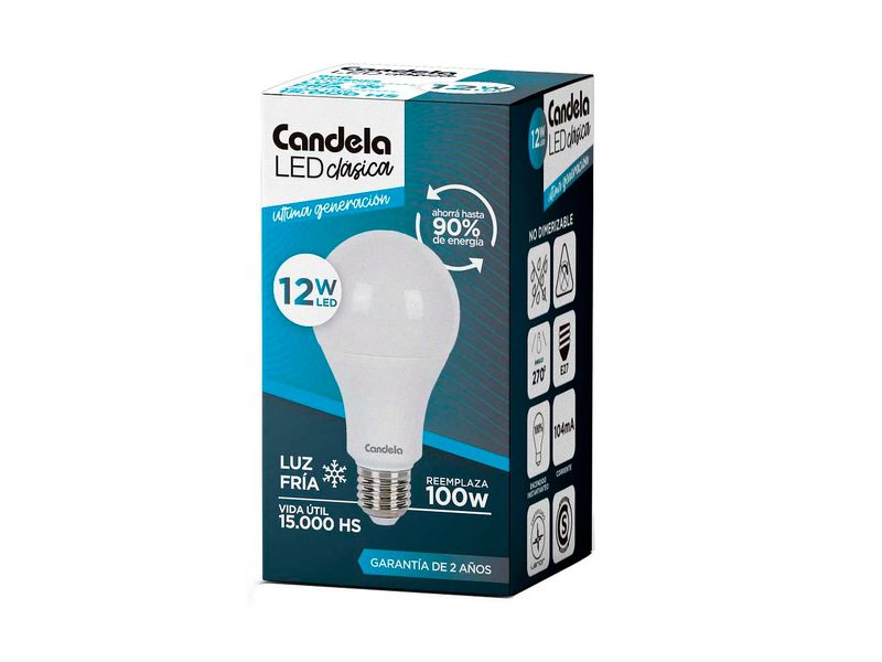 LAMPARA LED 12W FRIA B/50 CANDELA - Vea