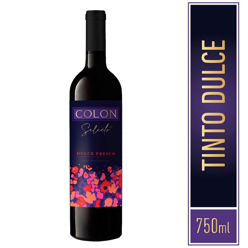 Vino Colon Selecto Tinto Dulce 750cc Jumbo 