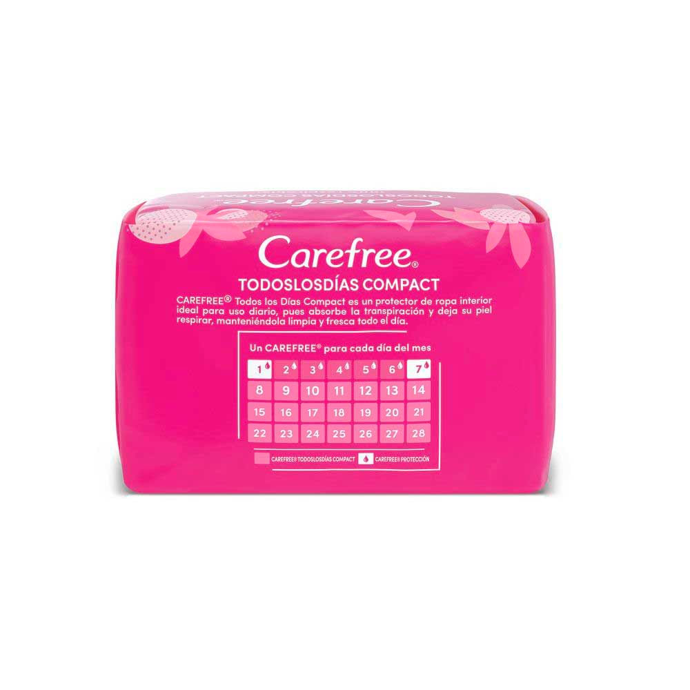 Protectores Diarios Carefree Todos Los DÍas Compact X 20 Un Disco 7536