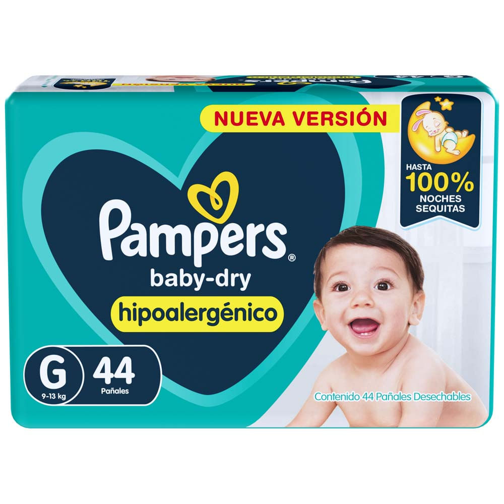 Comprar Pampers Baby Dry Talla 1 Jumbo- 44 Unidades