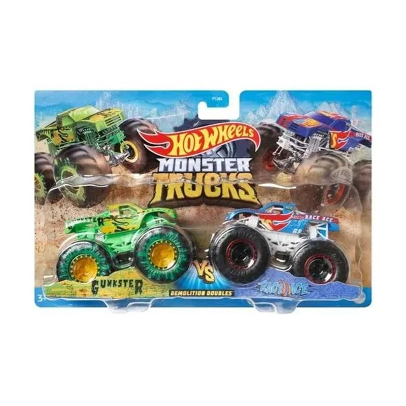 Hot-Wheels-Monster-Trucks-Paquete-De-2-Escala-1-64-Hot-Wheels-Monster-Trucks-Paquete-De-2-Escala-1-986249