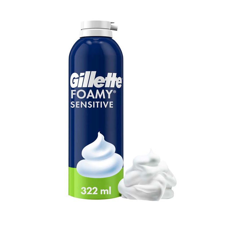 Espuma-De-Afeitar-Gillette-Sensitive-312gr-Espuma-De-Afeitar-Gillette-Foamy-Sensitive-Ideal-Para-Piel-Sensible-322-Ml-1-942451