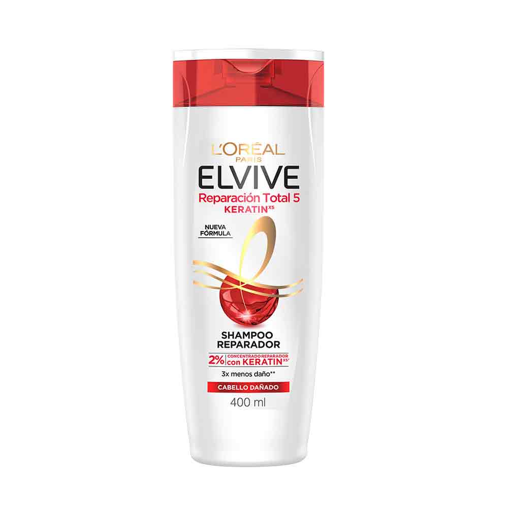 Shampoo Elvive Reparación Total 5 Keratin 400 Ml Jumbo