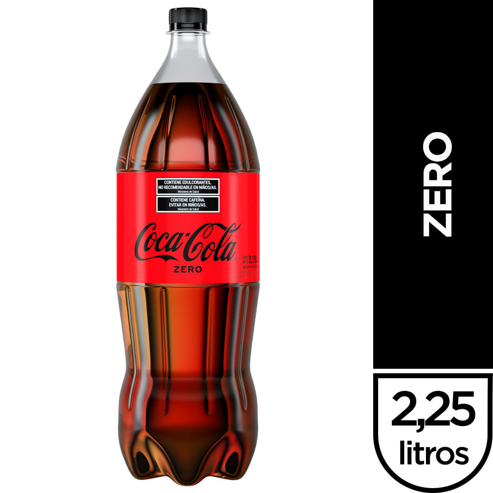 Coca-Cola Zero Refresco de cola Zero sin azúcar y sin cafeína Pack