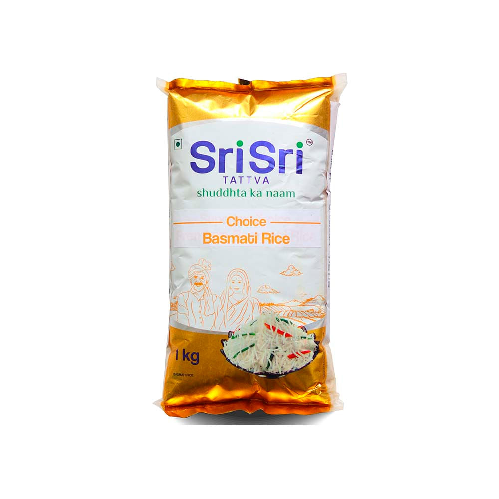 Basmati Superior Rice Sri Sri Tattva 1 Kg Jumbo
