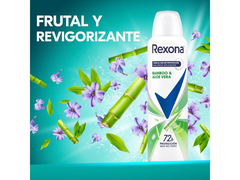 Desodorante Rexona Mujer Bamboo & Aloe Vera en Aerosol x 150 ml, Rexona  Desodorante Mujer - Farmacias Del Plata