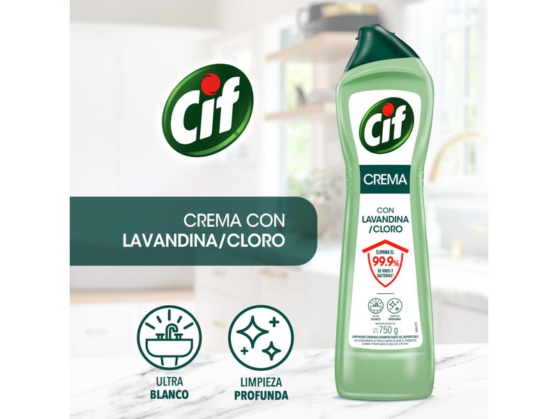 Cif crema lavandina/cloro 750ml – Proveeduria Ampip