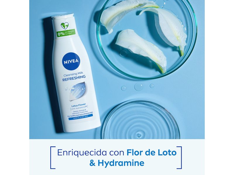 NIVEA Leche Limpiadora Suave (1 x 200 ml), limpiador facial con