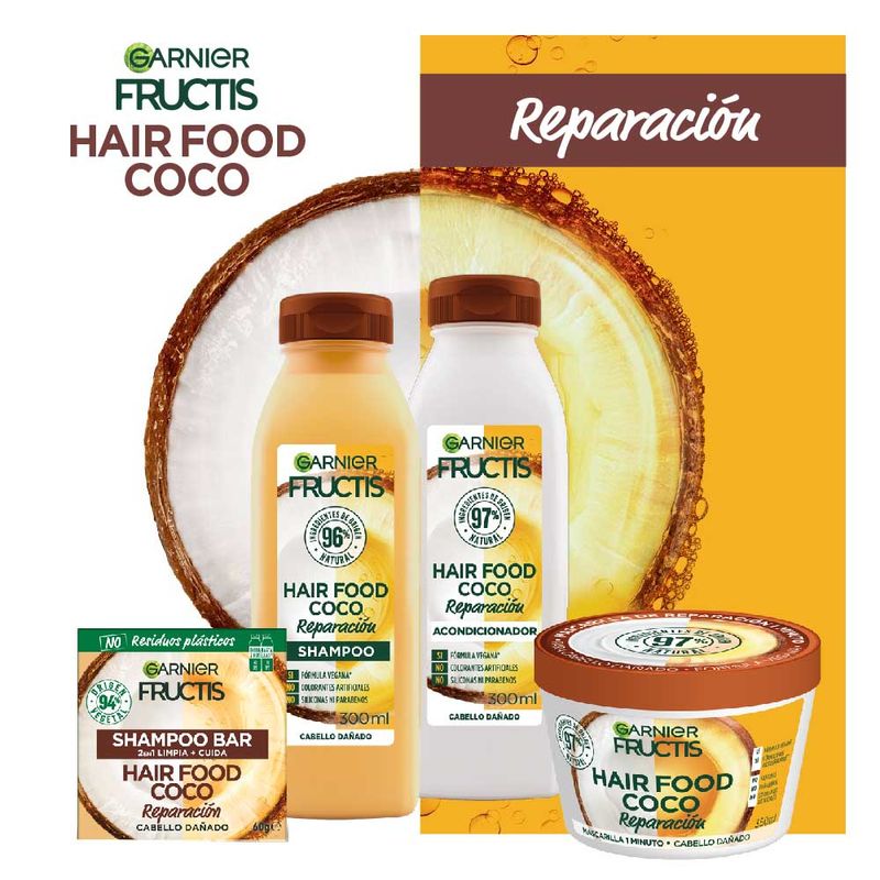 Shampoo Garnier Fructis Hair Food Coco 300 Ml Vea