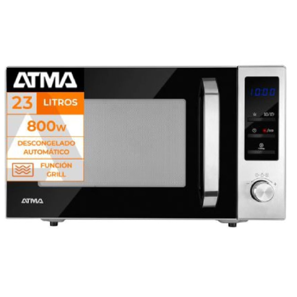 MICROONDAS ATMA SILVER 23L MD1823GN - Jumbo