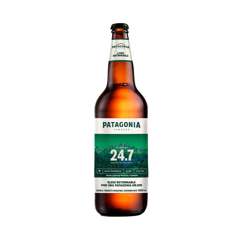 Cerveza PATAGONIA Ipa 24.7 1lt Ret - Disco