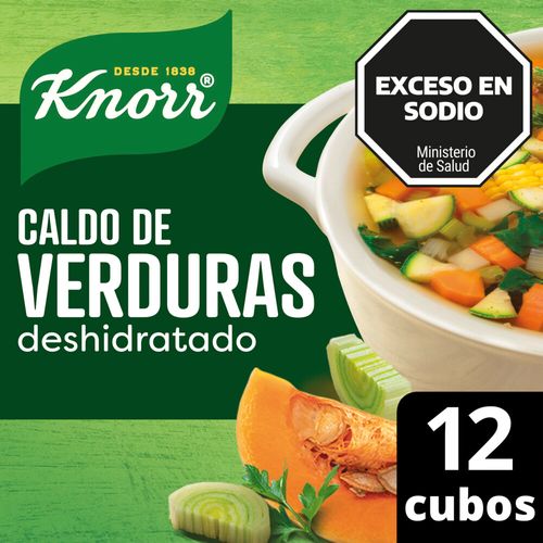 Caldo Knorr De Verduras Deshidratado 12 Cubos