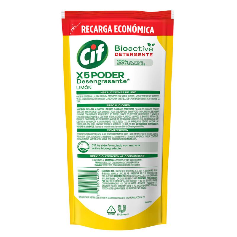 Lavavajilla-Cif-Limon-Bioactive-Doypack-450ml-3-986730