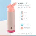 Botellas-De-Agua-Acero-Inoxidable-Rosa-X-700-Ml-Hydrum-3-1022149