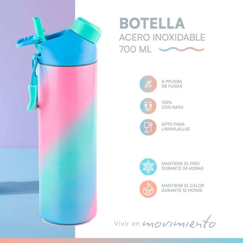 Botellas-De-Agua-Acero-Inoxidable-Violeta-Y-Verde-X-700-Ml-Hydrum-4-1022127
