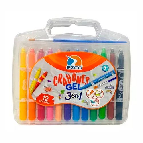 Crayones Gel - 12 Colores