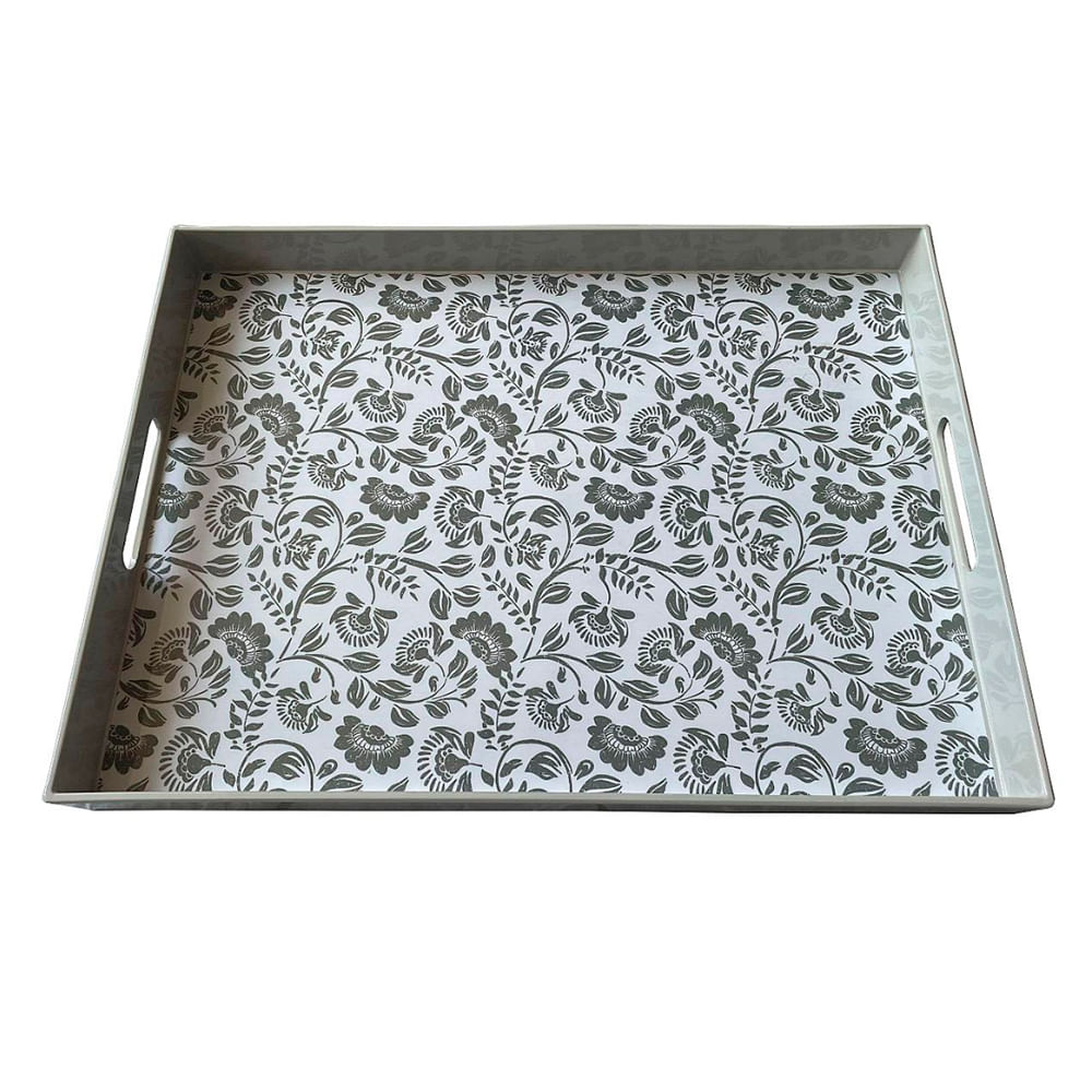 Bandeja Rectangular Estampada Plástico 48 x 35.5 x 4 Cm Krea - Disco